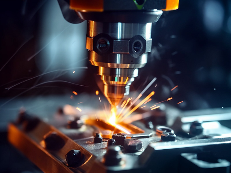 Metalworking operation with cutting sparks, the kind of metal dust environment that falls into a dust zone and requires certified rather than standard protection
